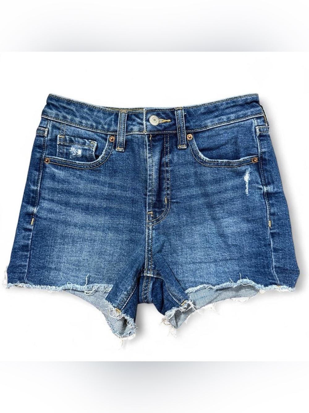 Old Navy High Rise OG Straight Stretch Denim Shorts Size 0